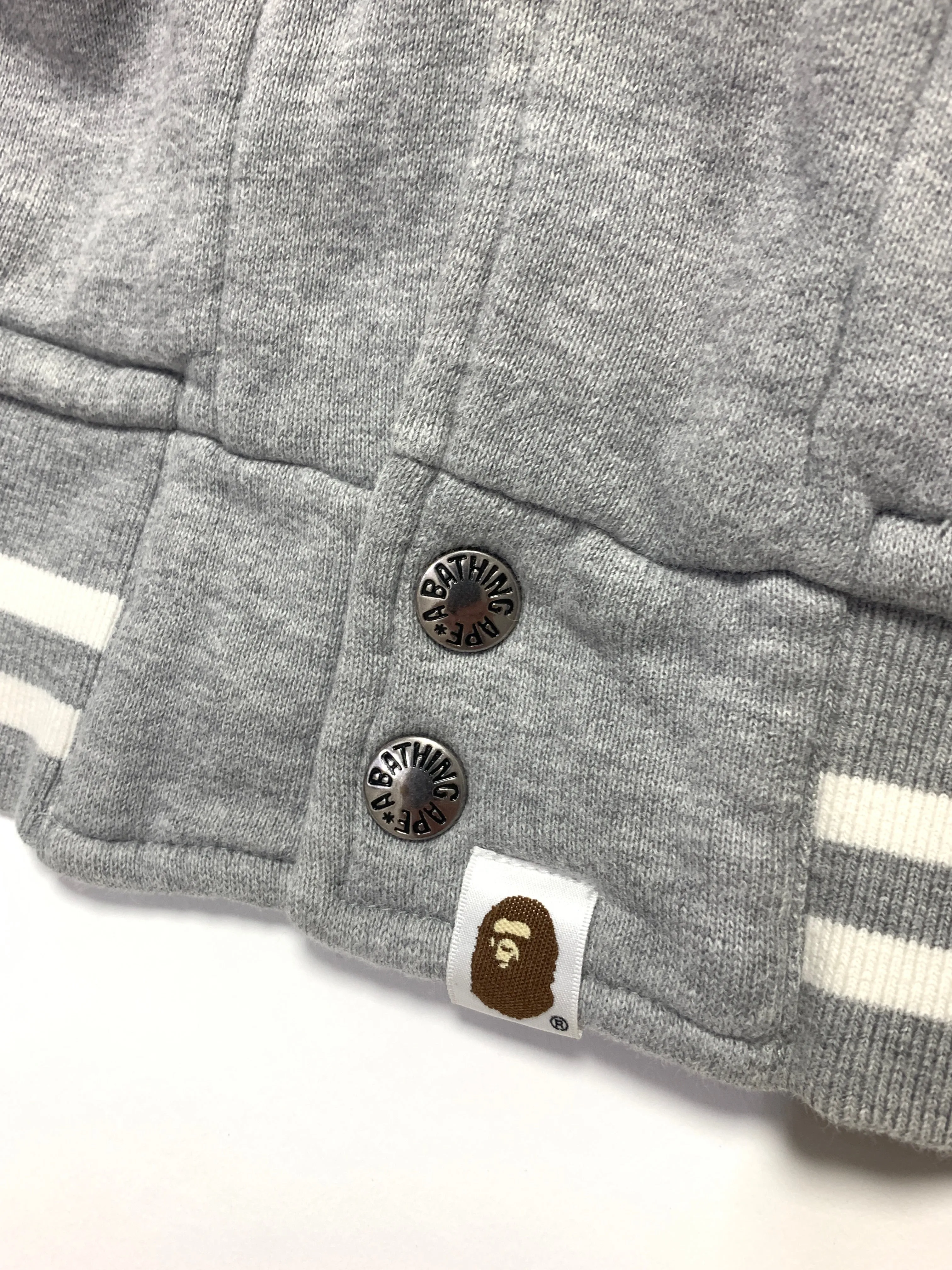 [M] A Bathing Ape Bape Classics General Made Sweat Stadium Jacket