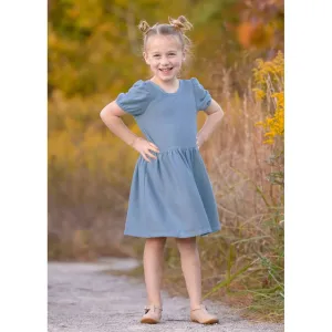 Mabel   Honey Evelyn Textured Knit Dress - Blue