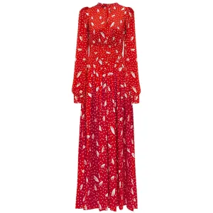 Maisie O Neck Long Sleeve Holiday Party High Waist Slim Long Dress