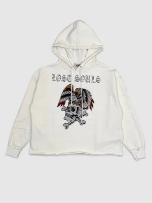 MAJ-FT2457-Lost Souls Crop Tapestry Hoody