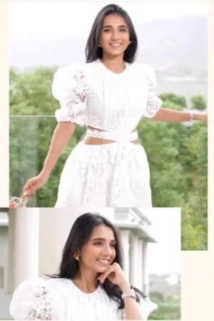 Masoom Minawala In Our Textured Organza Midi Dress