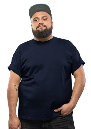 Men's Big & Tall Crew Neck T-Shirt - Navy