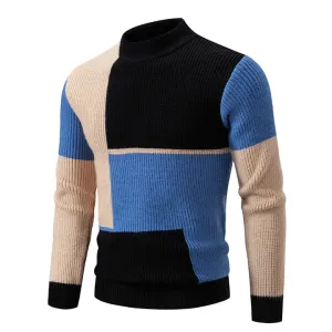 Men's cozy round-neck knit sweater