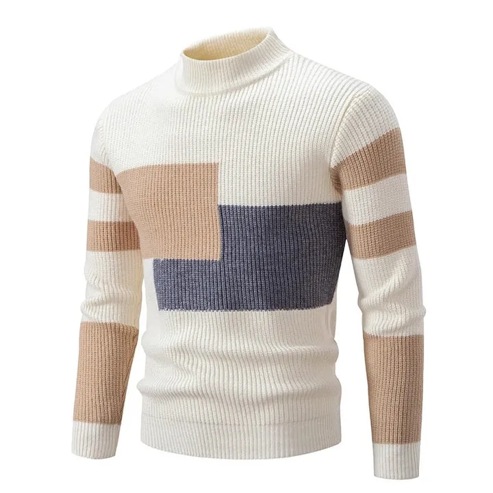 Men's cozy round-neck knit sweater