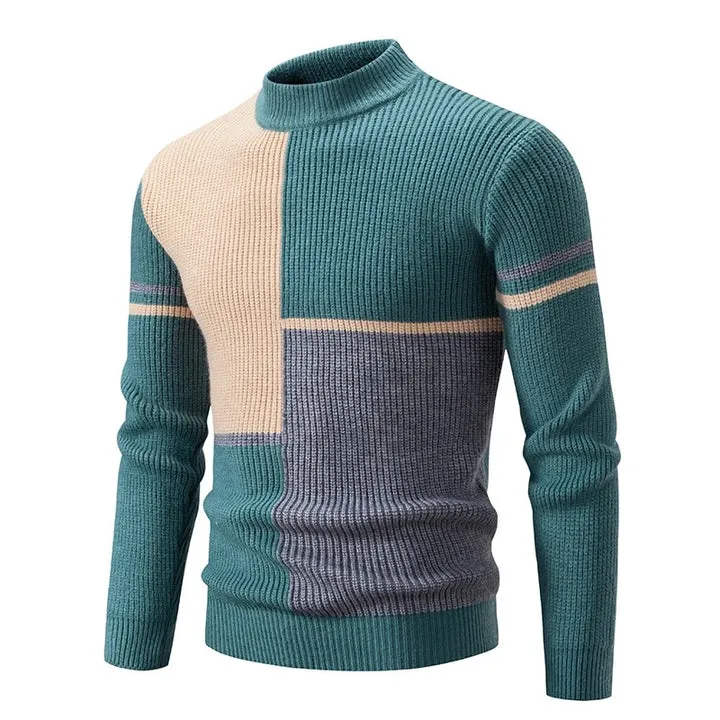 Men's cozy round-neck knit sweater