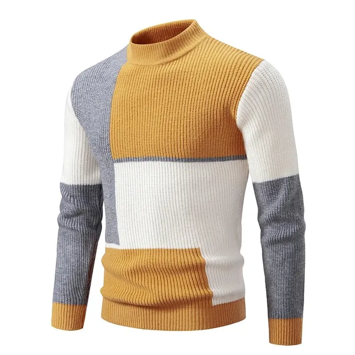 Men's cozy round-neck knit sweater