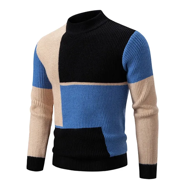 Men's cozy round-neck knit sweater