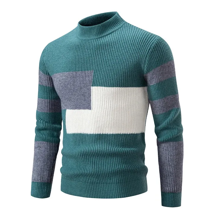 Men's cozy round-neck knit sweater