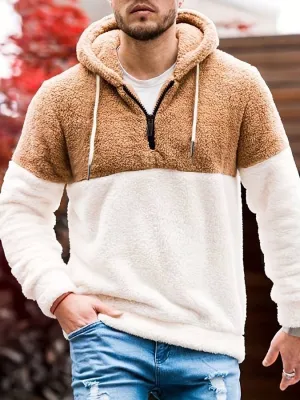 Men's hooded fleece sweater, Roderick