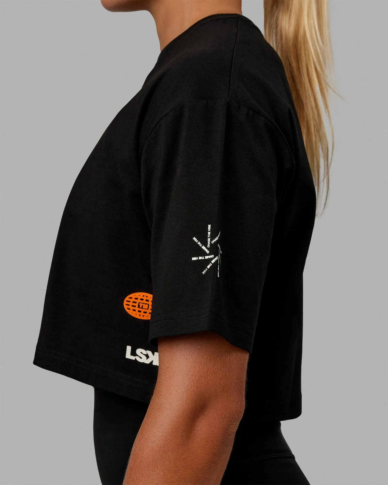 Millennium FLXCotton Cropped Tee - Black