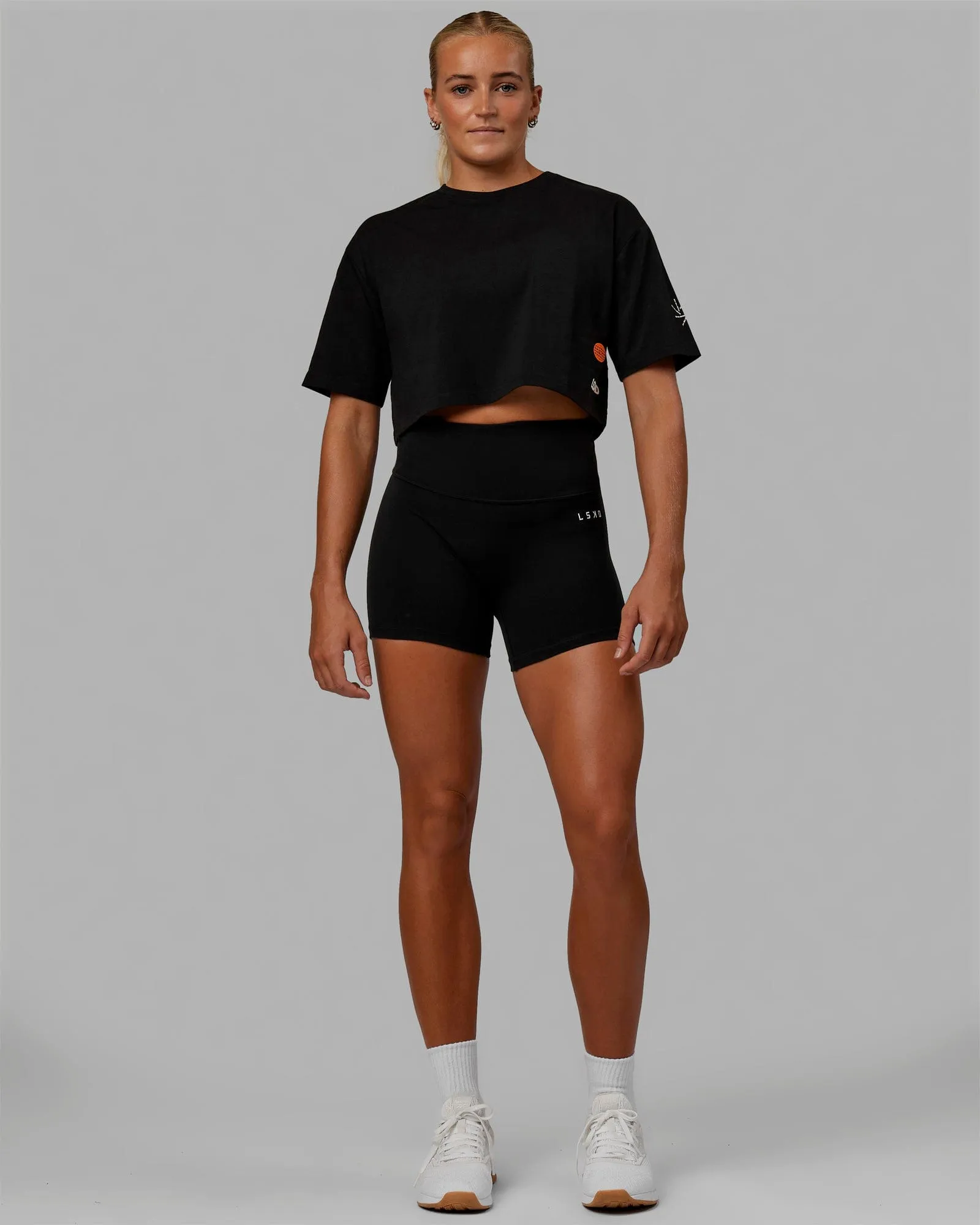 Millennium FLXCotton Cropped Tee - Black