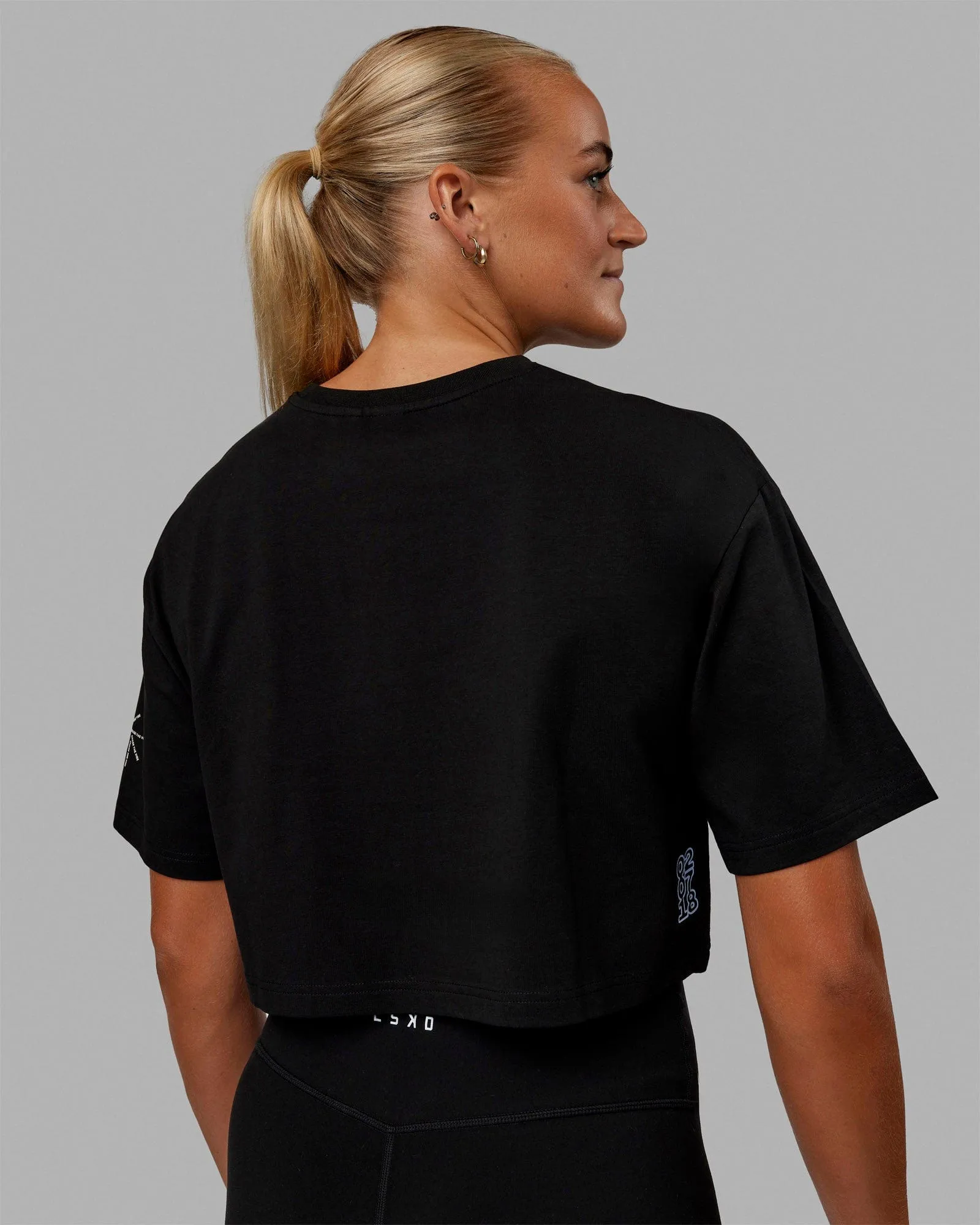 Millennium FLXCotton Cropped Tee - Black