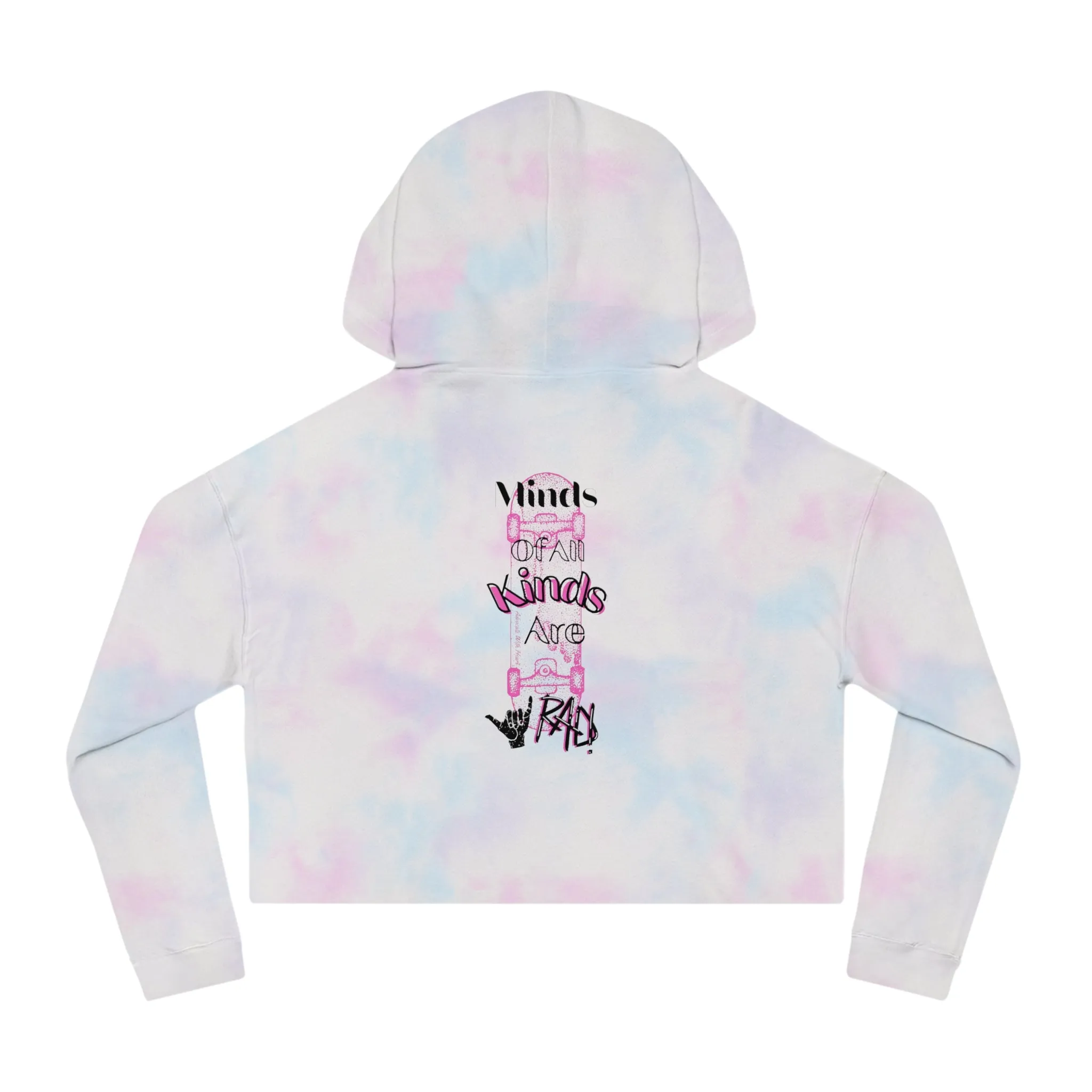 Minds of All Kinds Are RAD Cropped Hoodie