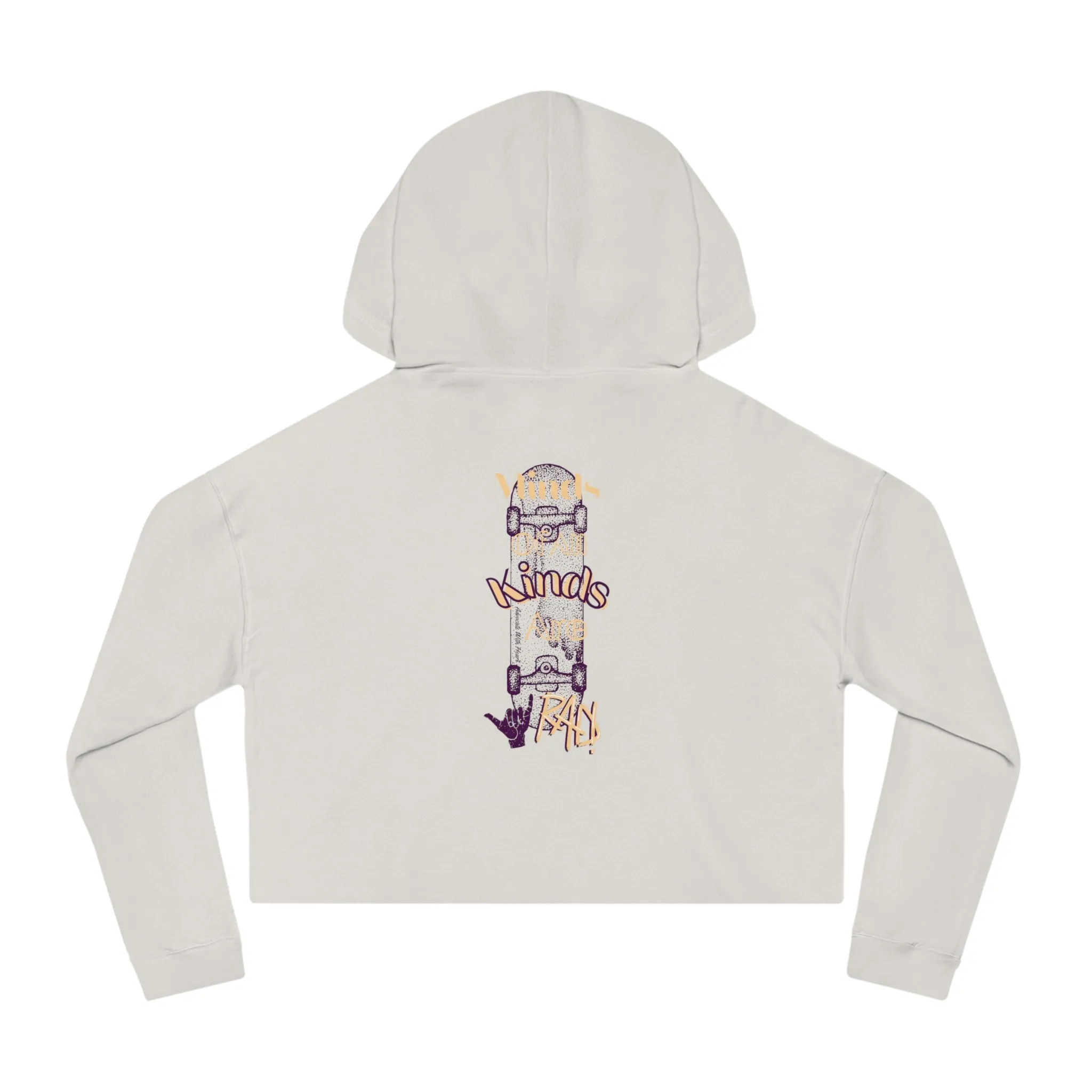 Minds of All Kinds Are RAD Cropped Hoodie