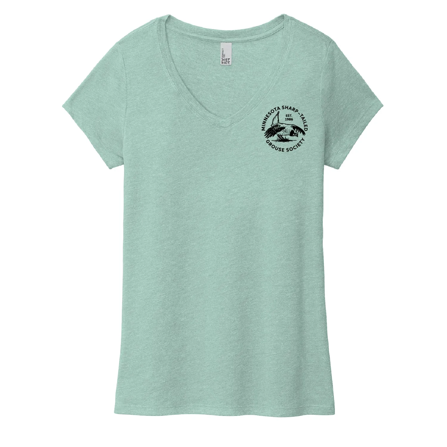 MN Sharp-Tailed Women's Triblend V-Neck T-shirts