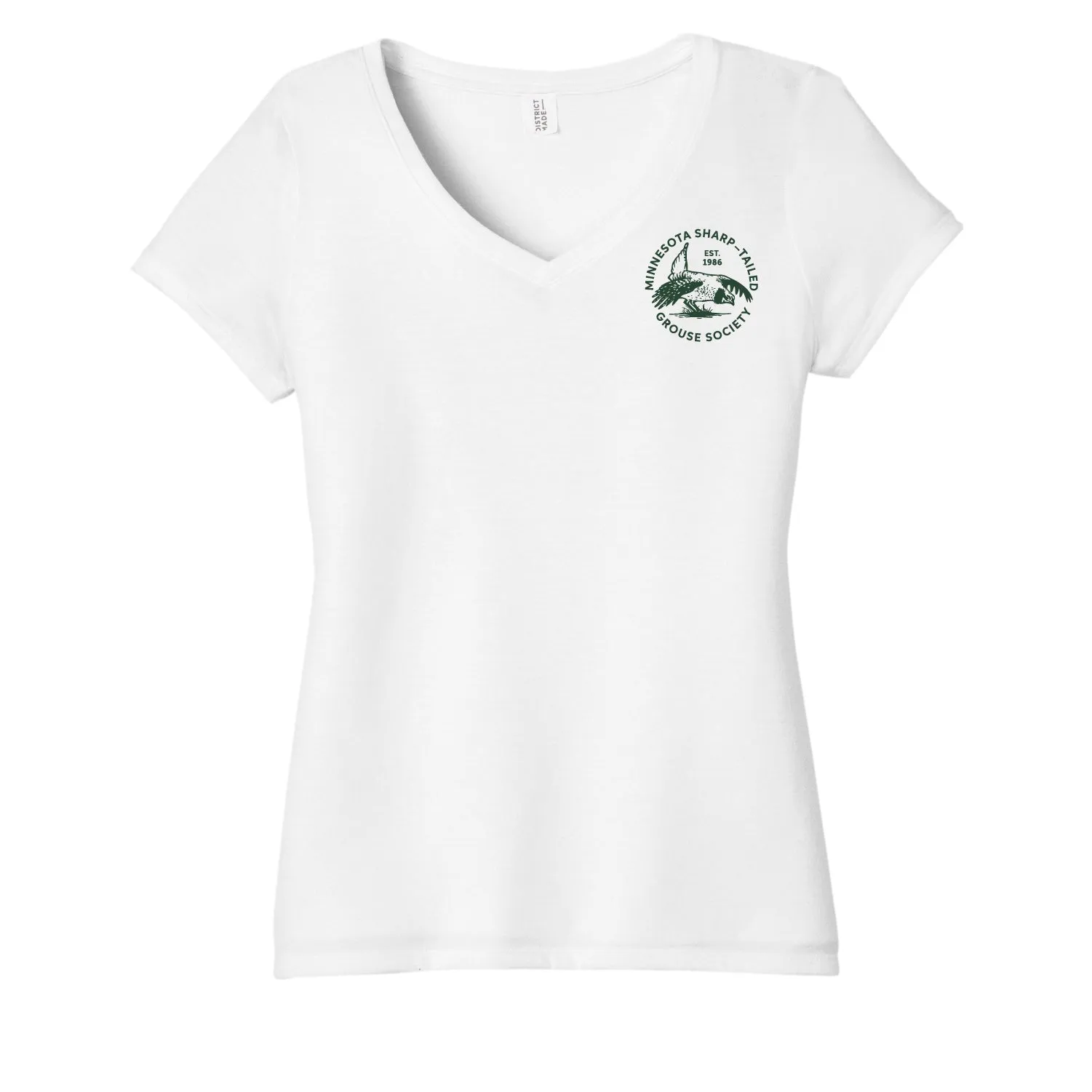 MN Sharp-Tailed Women's Triblend V-Neck T-shirts