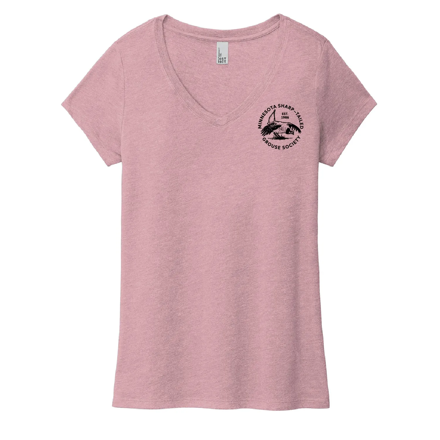 MN Sharp-Tailed Women's Triblend V-Neck T-shirts