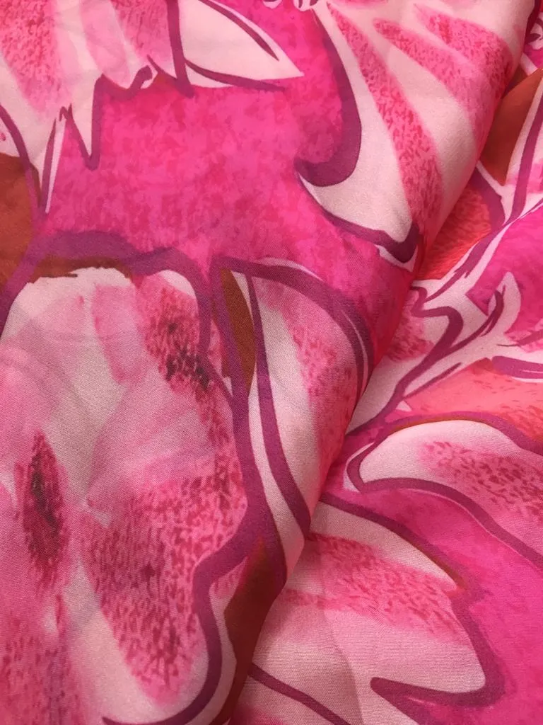 Modal Soft Muslin Textured Digital Printed Fabrics