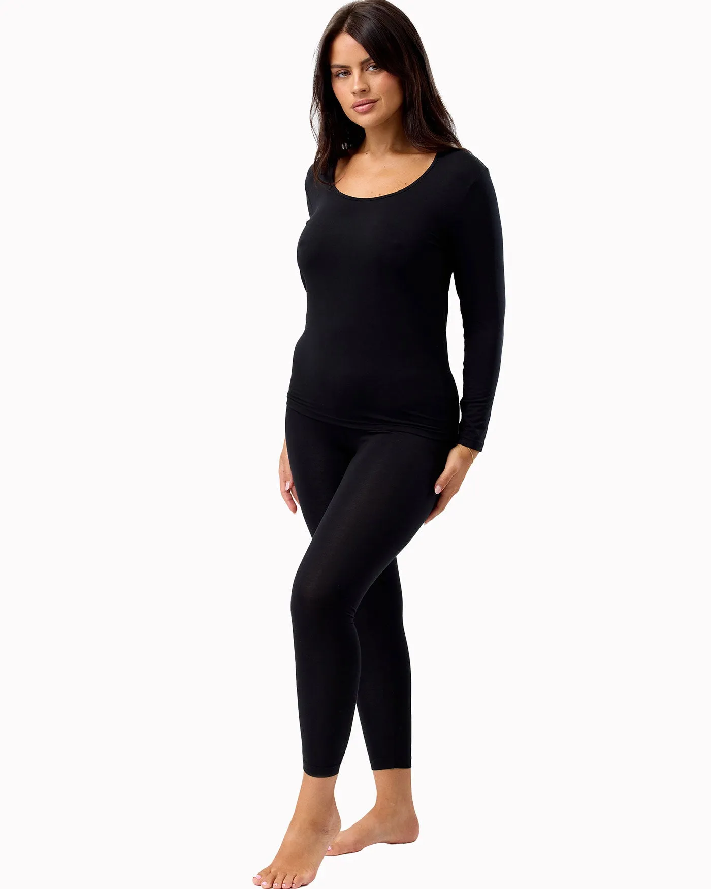 Modal Thermal Legging - HH2225 Black