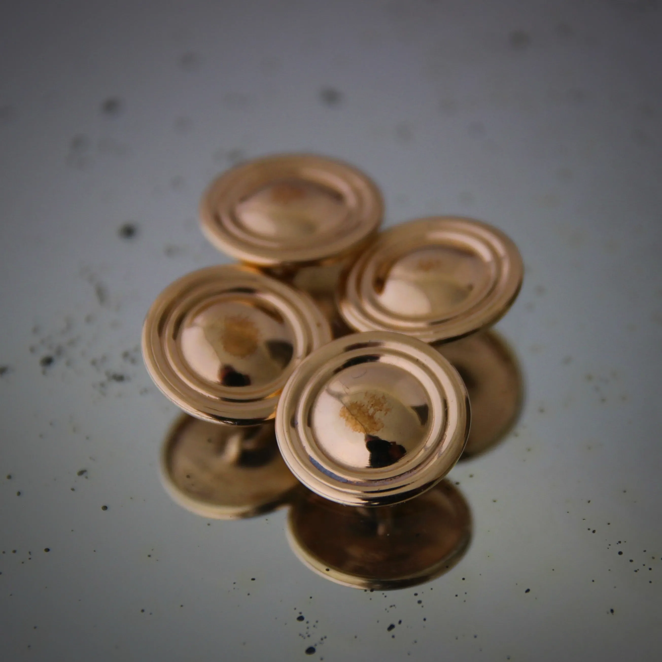 Modernist Gold-Plated Cufflinks