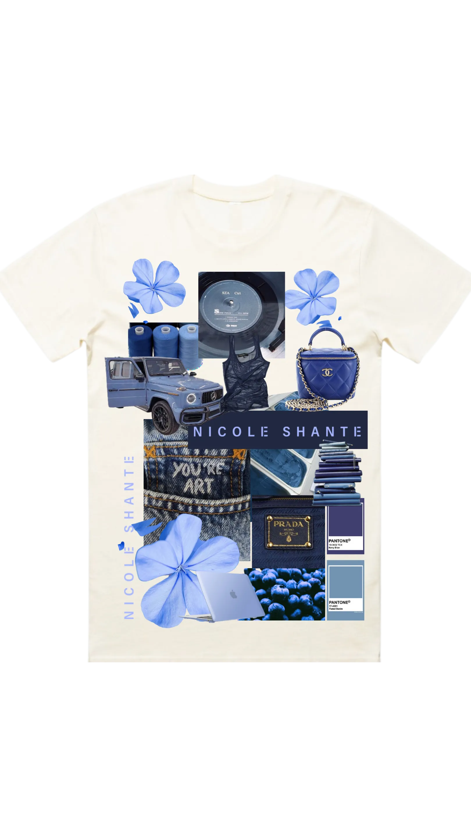 Mood Board T-Shirt Blue