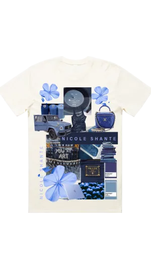 Mood Board T-Shirt Blue