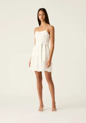 Mos the Label - Luna Embroidery Mini Dress - White