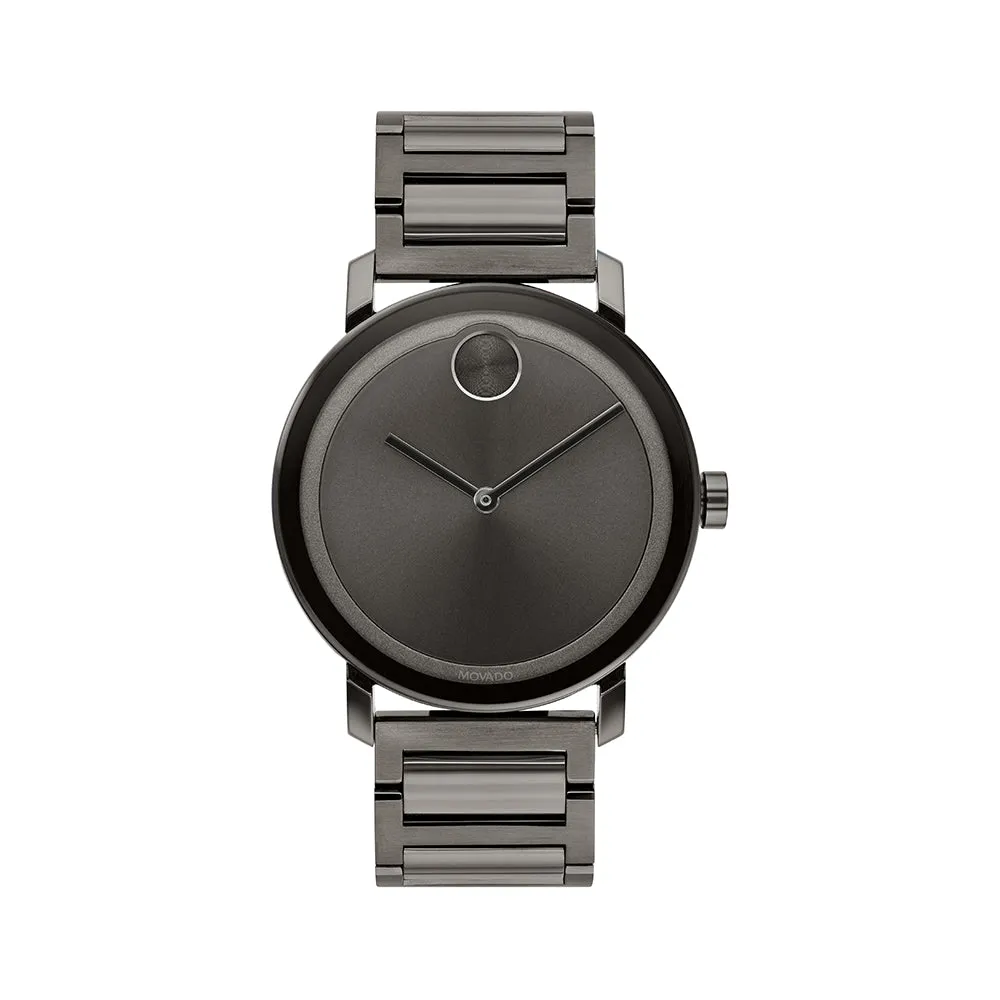 Movado Bold Men's Watch Black Tone Case Quartz