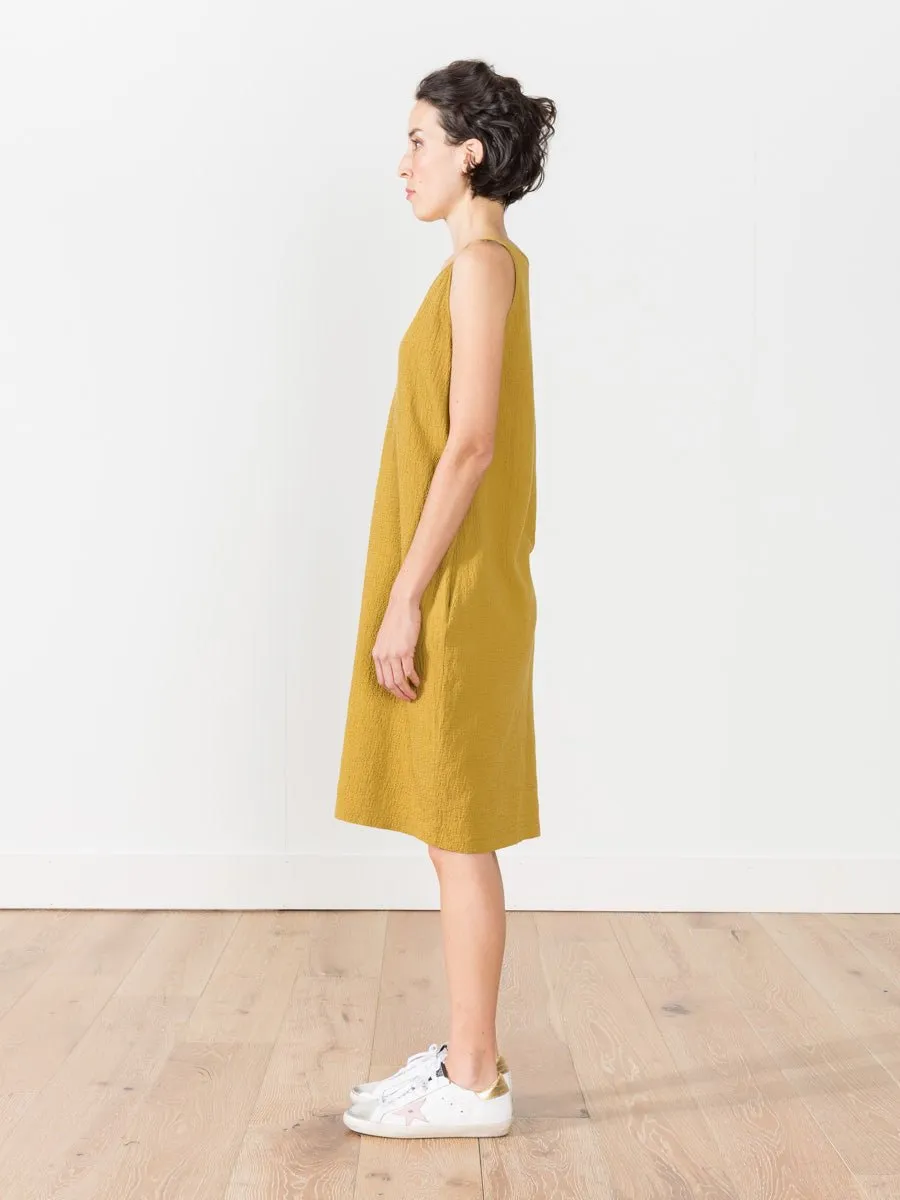 multi dress - mustard
