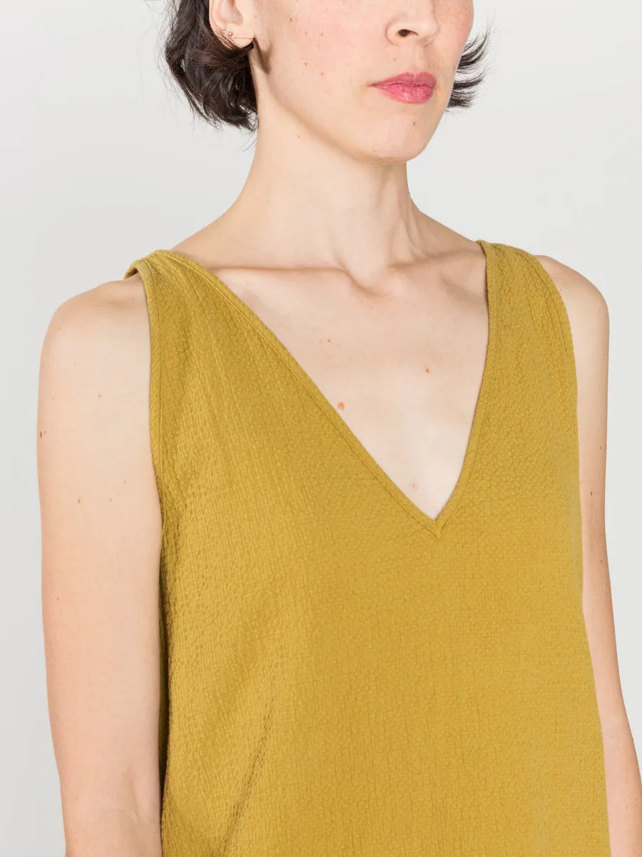 multi dress - mustard