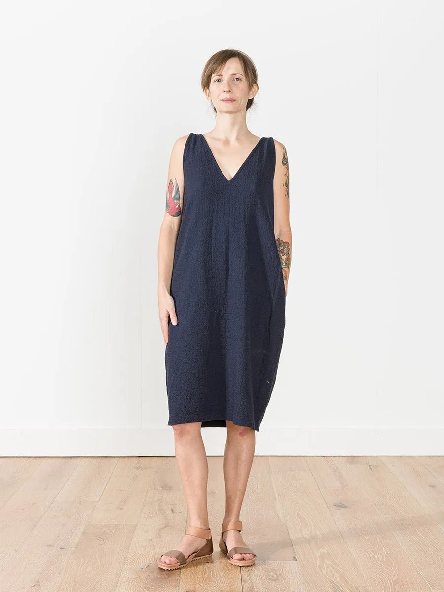 multi dress - navy