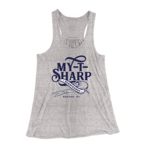 My-T-Sharp Barber Shop Women's Flowey Tank Top