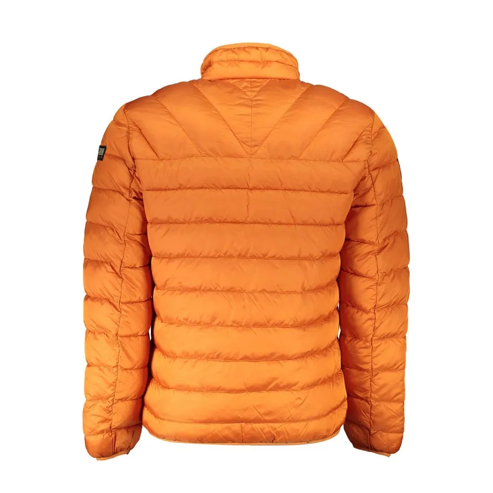 Napapijri Orange Polyamide Men Jacket