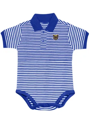 NC A&T Blue/White Striped Polo Onesie