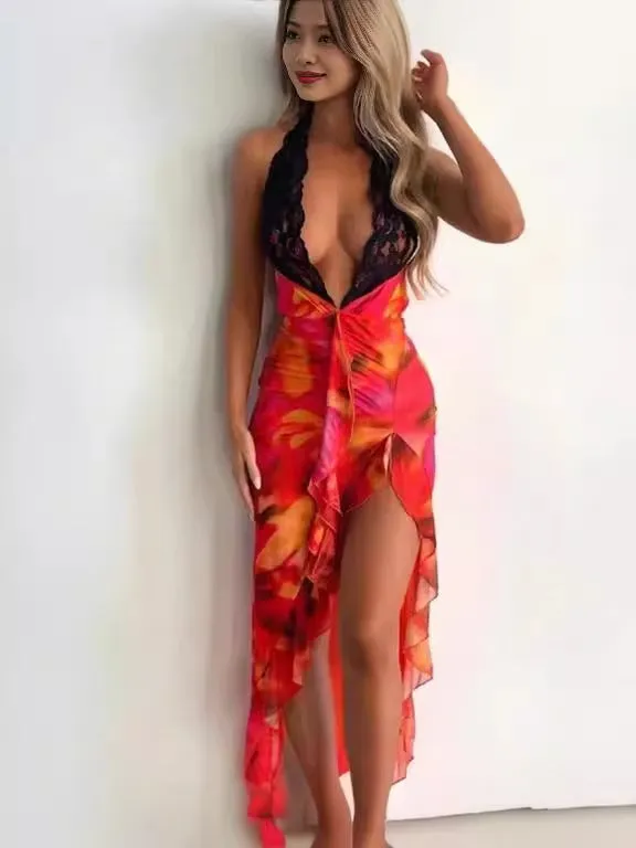 Neckline Slimming Backless Dresses
