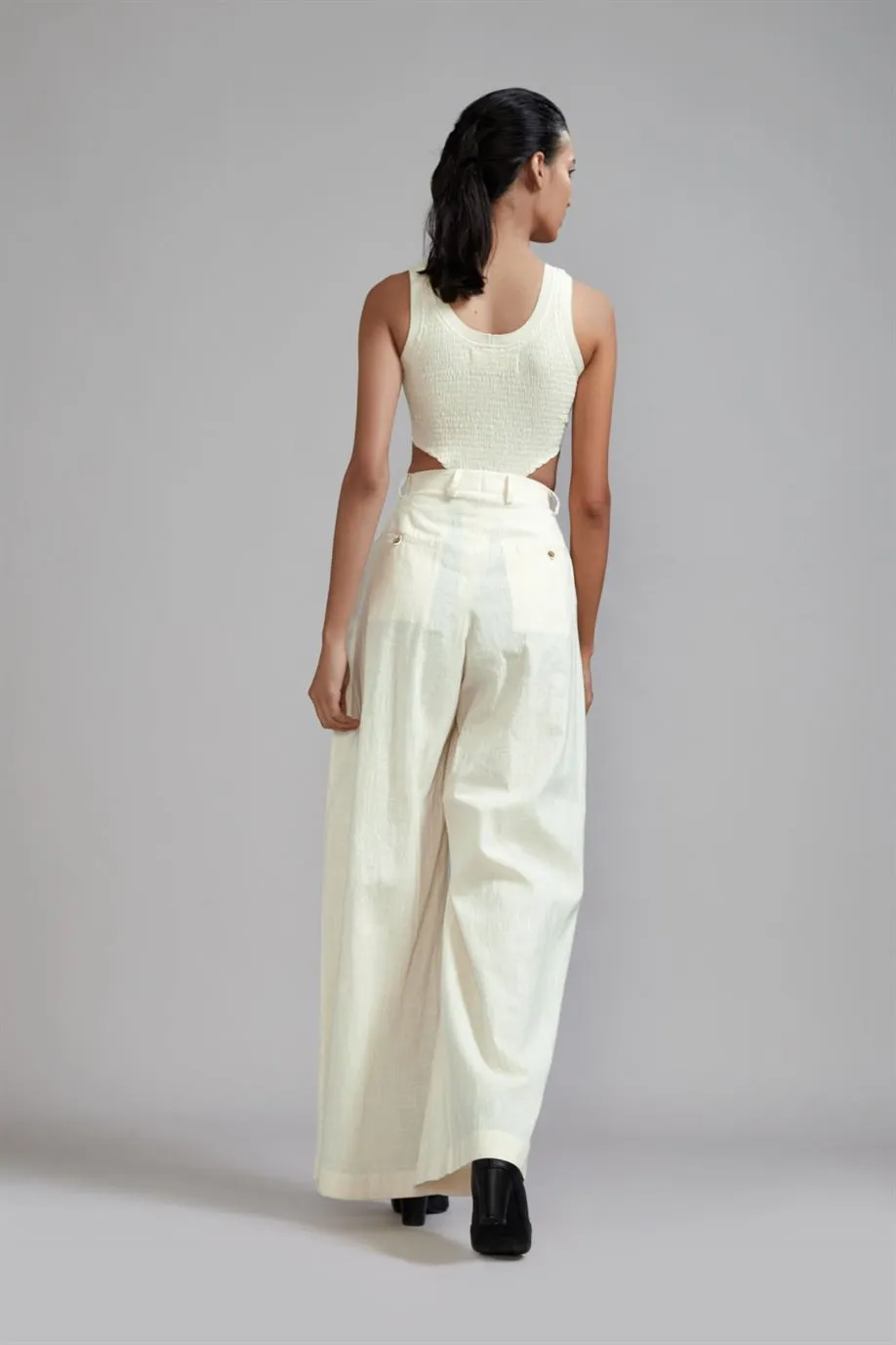 New Season Summer/Fall 2024-Coord Set Bodysuit 2pcs Cotton Offwhite-MT Bodysuit Coord Set-Offwhite-Fashion Edit Mati