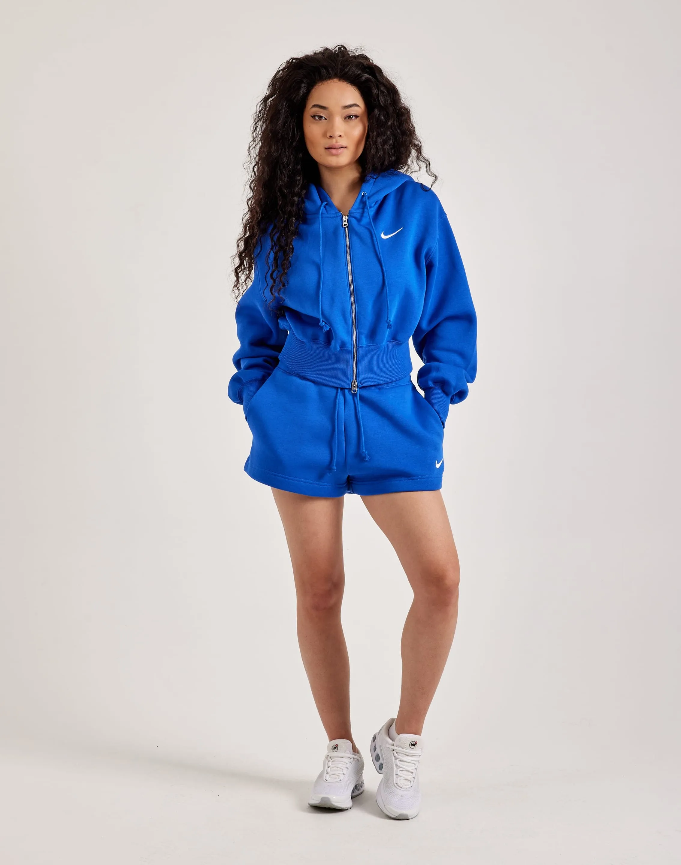 Nike Phoenix Fleece Loose Cropped Full-Zip Hoodie