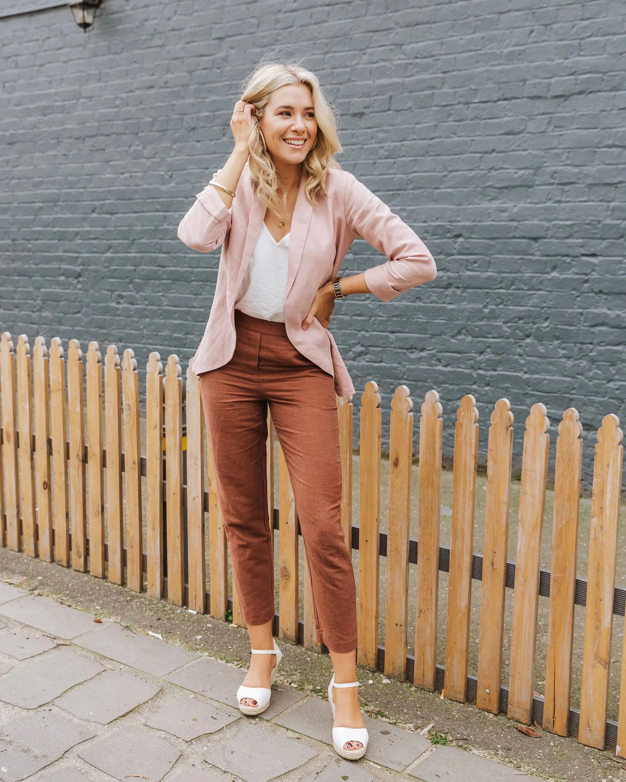 Nisantasi Linen Jacket - Musk