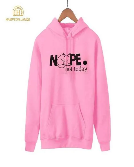 Nope Printed Hoodie For womens