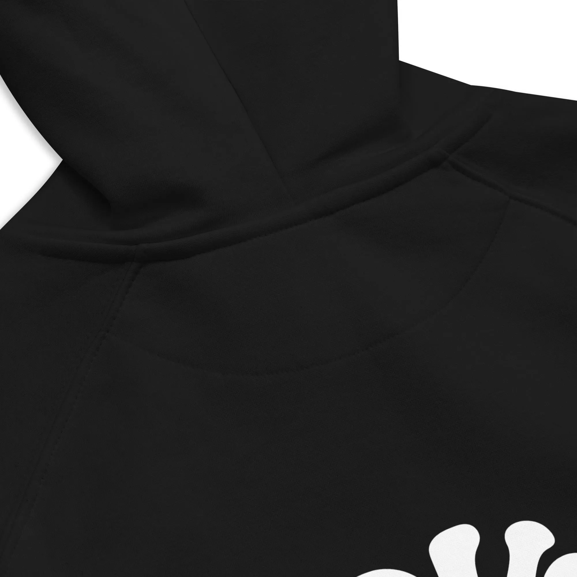 Nova Edge Threads Streetwear that Gives Typography Black Eco Raglan Hoodie