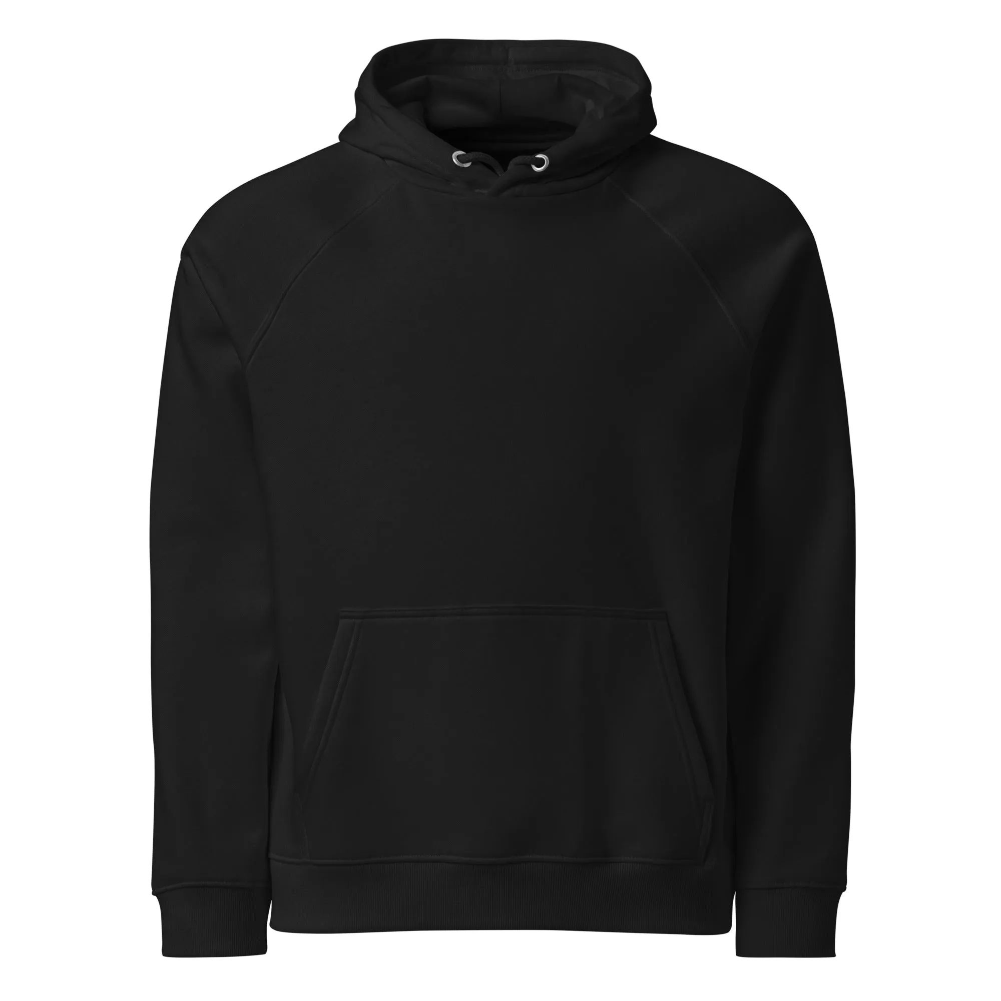 Nova Edge Threads Streetwear that Gives Typography Black Eco Raglan Hoodie
