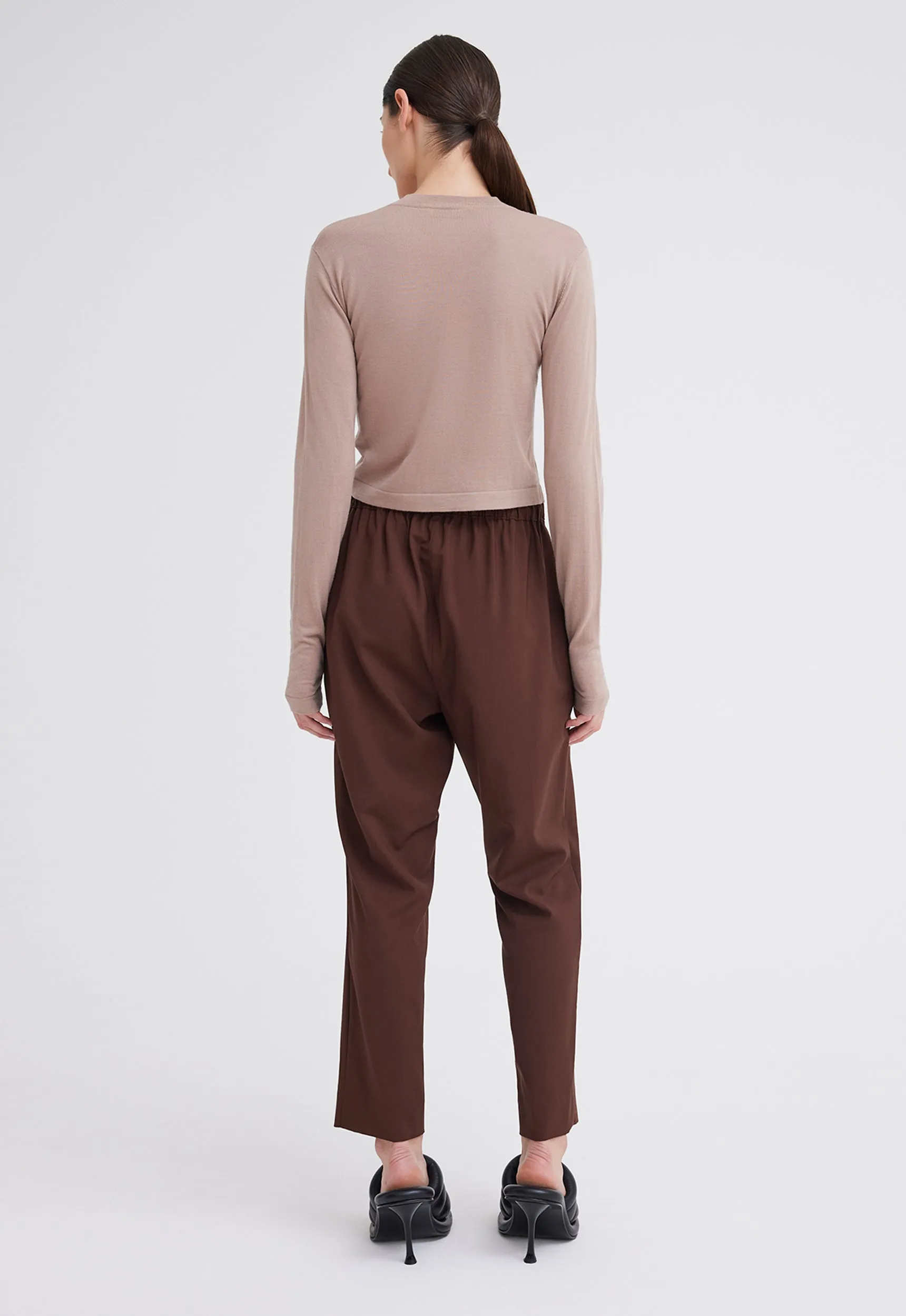 Orbit Merino Wool Sweater - Dark Crumb Neutral