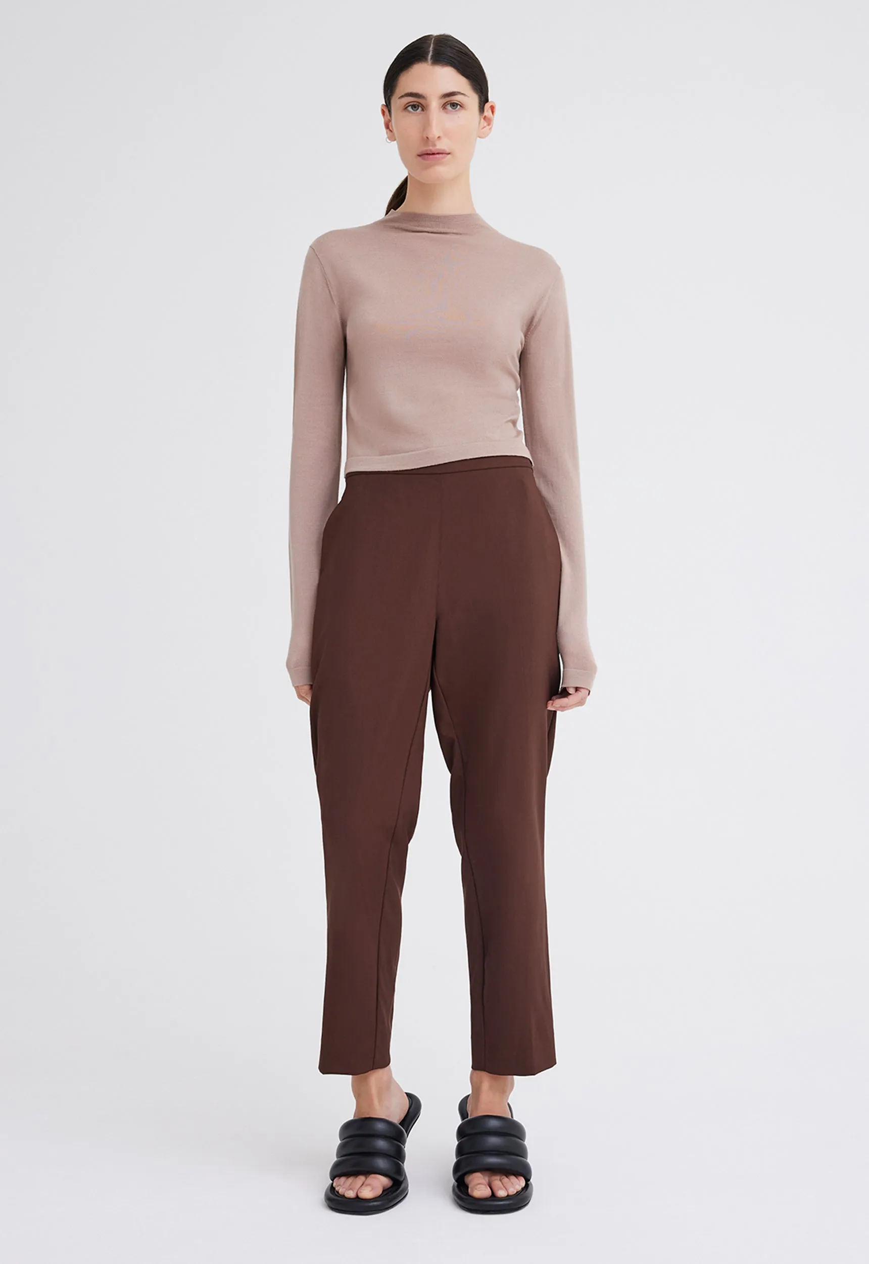 Orbit Merino Wool Sweater - Dark Crumb Neutral