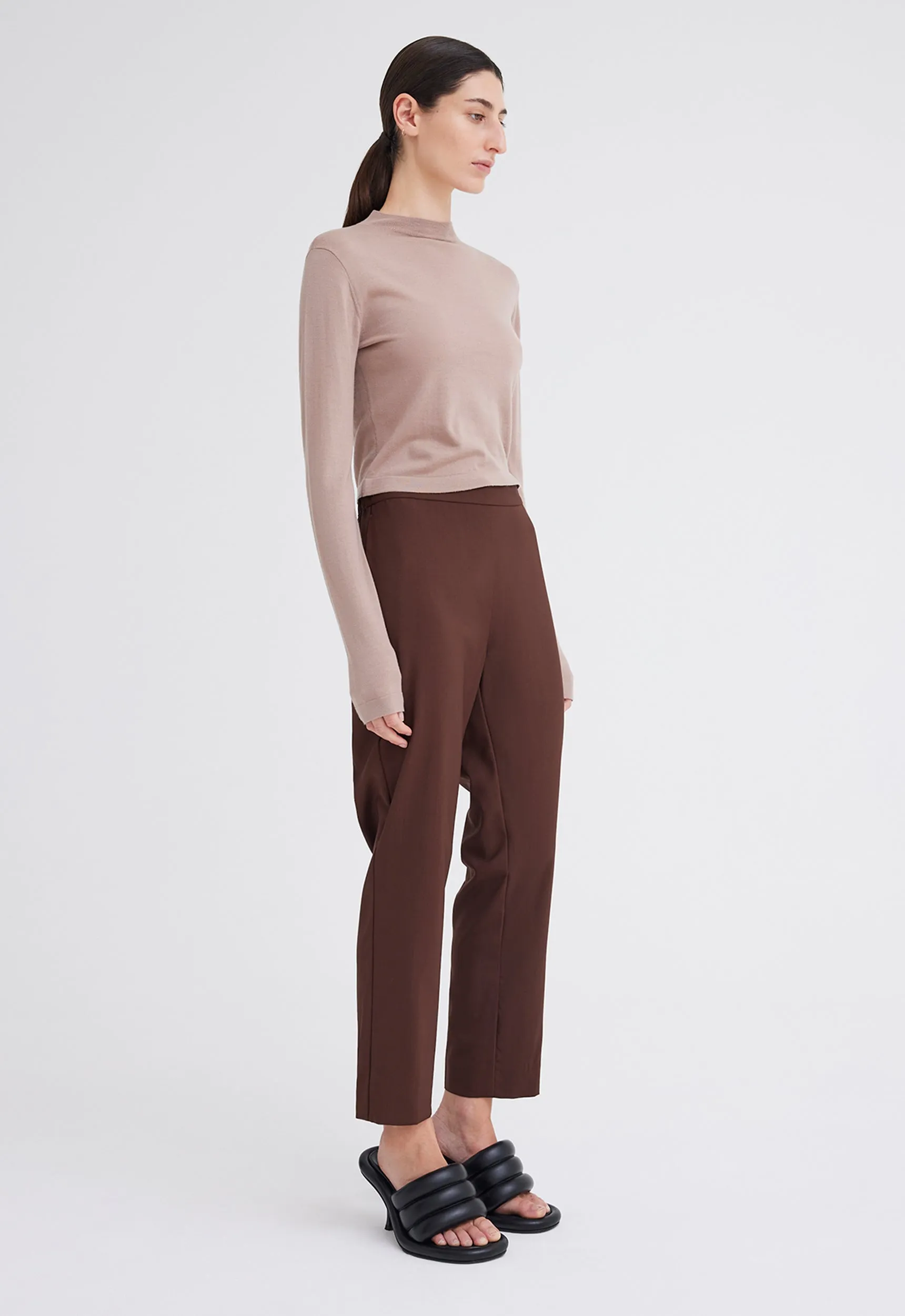 Orbit Merino Wool Sweater - Dark Crumb Neutral