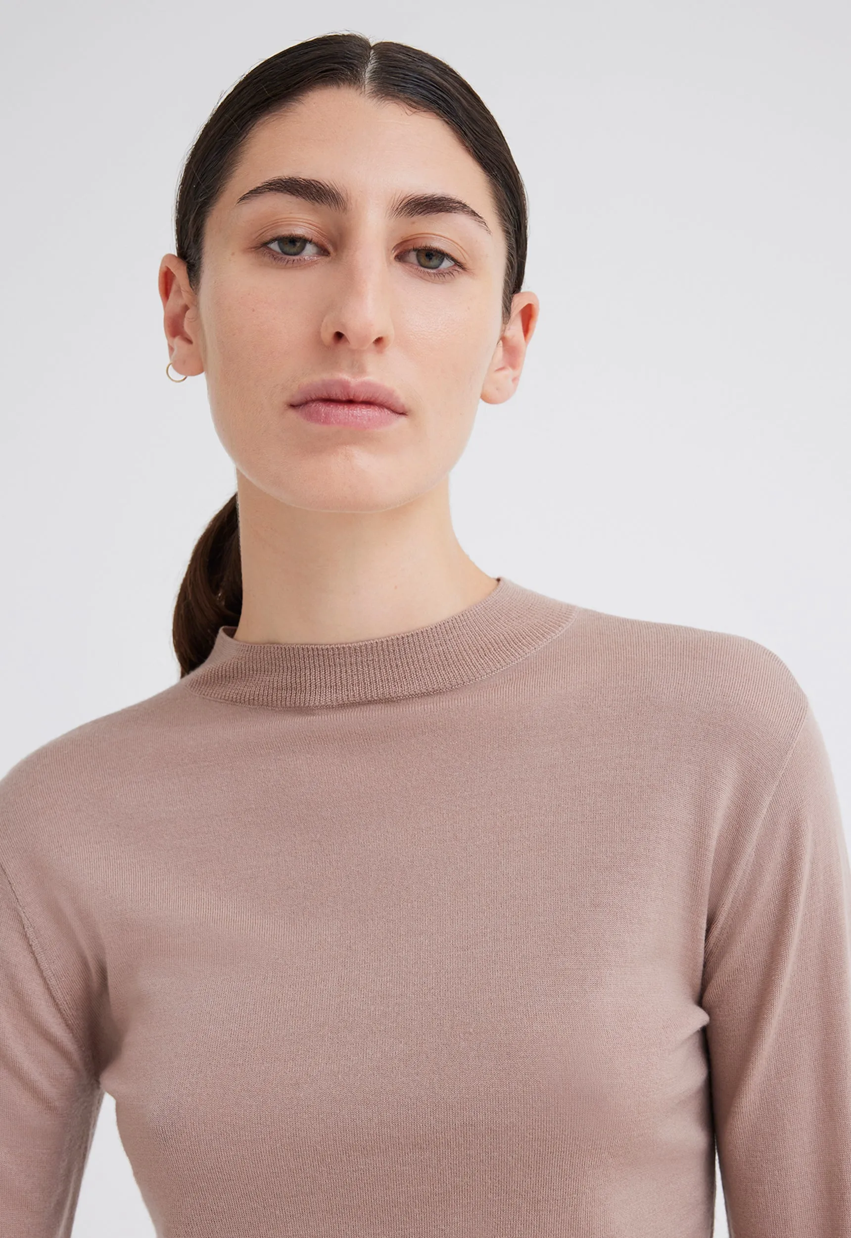 Orbit Merino Wool Sweater - Dark Crumb Neutral
