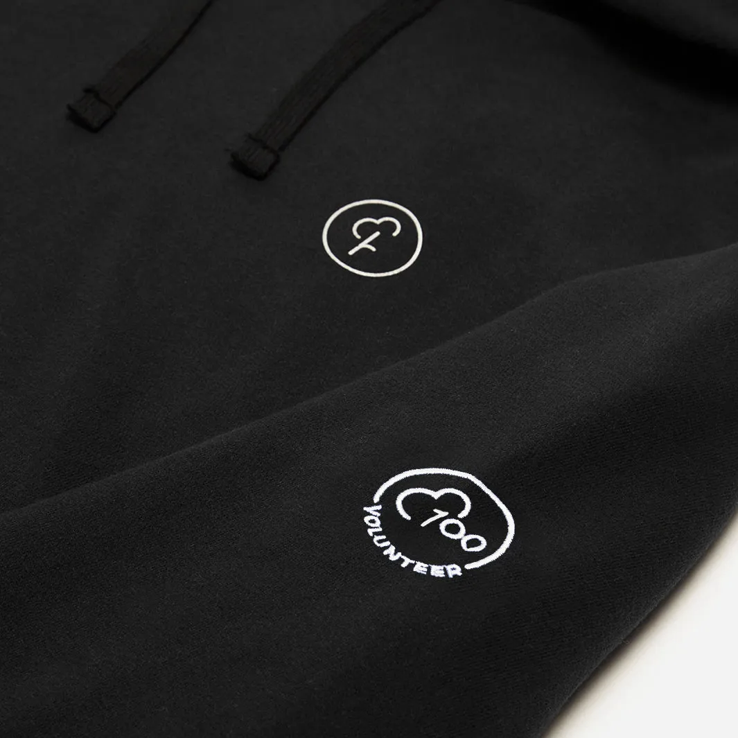 parkrun Milestone Women's Volunteer Hoodie 100 - Black