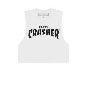 PARTY CRASHER CROPPED MUSCLE TEE