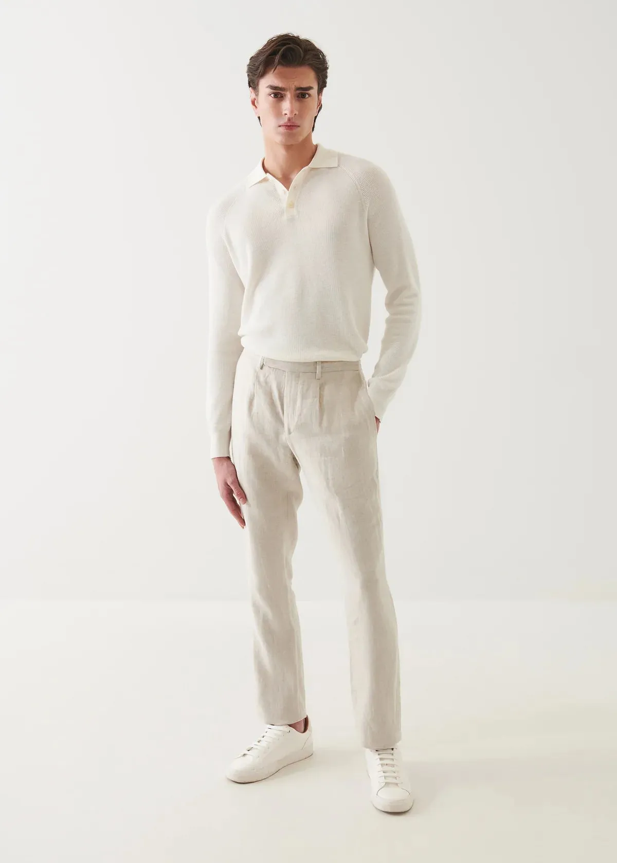 PATRICK ASSARAF Linen Drawstring Pant