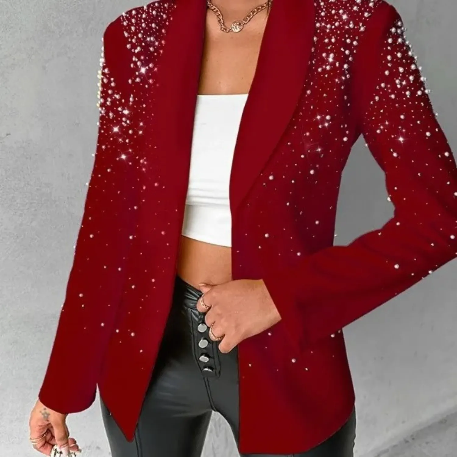Penelope® | Slim Blazer With Pearl Details For Women