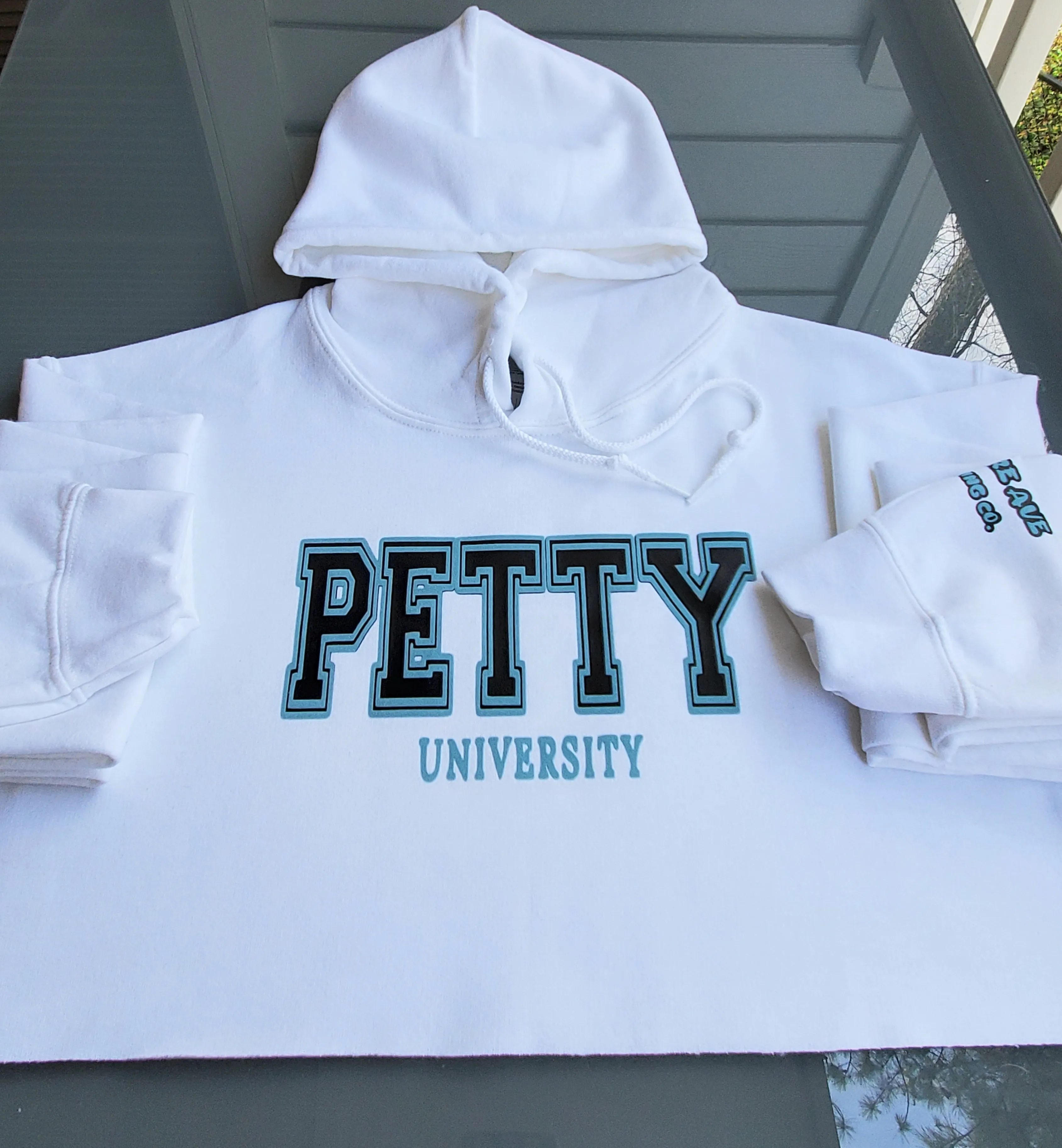Petty University Cropped Hoodie